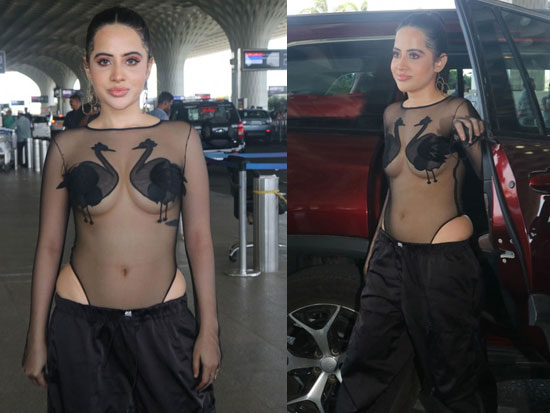 Crazy Looks Of Urfi Javed At Mumbai Airport